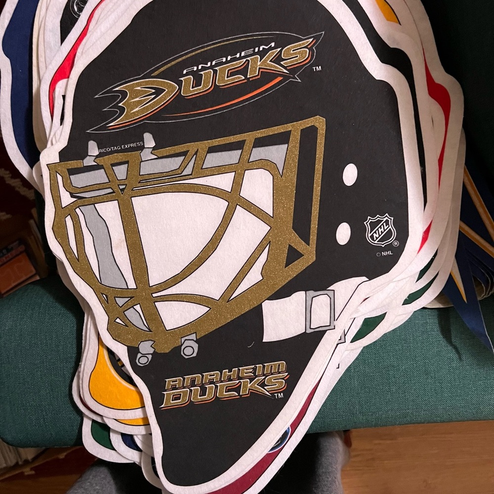 Anaheim Ducks NHL Helmet Pennant